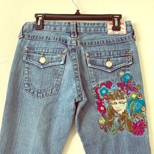 True Religion Joey Embroidered Jeans